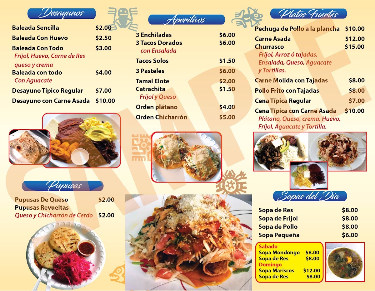 Rinconcito Copaneco Menu - Image 3